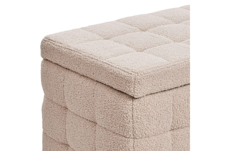 Fodskammel Michigan Beige - Beige - Møbler - Stole & lænestole - Taburet & skammel - Puf - Chesterfield puf