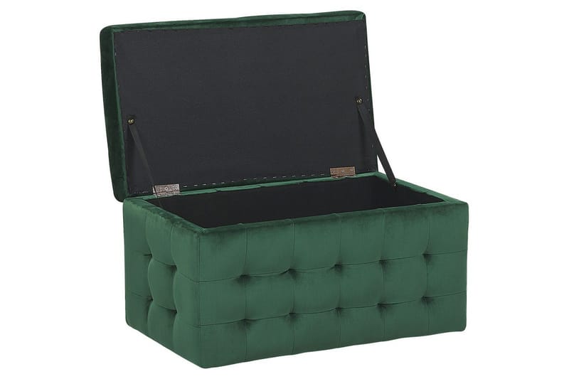 Fodskammel Michigan Grøn - Grøn - Møbler - Stole & lænestole - Taburet & skammel - Puf - Chesterfield puf