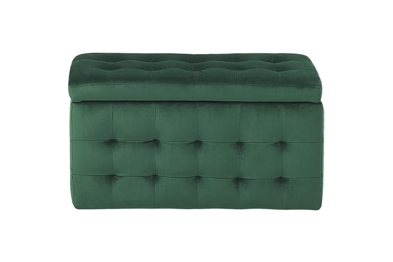 Fodskammel Michigan Grøn - Grøn - Møbler - Stole & lænestole - Taburet & skammel - Puf - Chesterfield puf