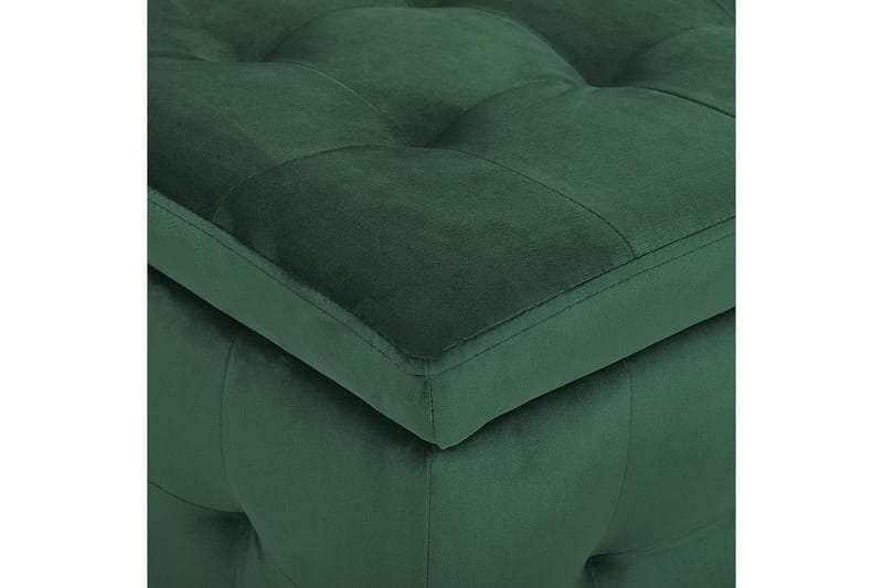 Fodskammel Michigan Grøn - Grøn - Møbler - Stole & lænestole - Taburet & skammel - Puf - Chesterfield puf