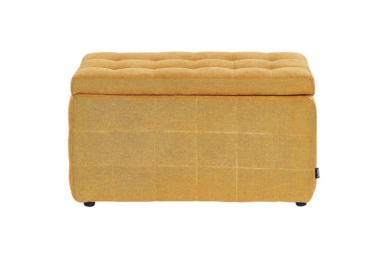 Fodskammel Michigan Gul - Gul - Møbler - Stole & lænestole - Taburet & skammel - Puf - Chesterfield puf