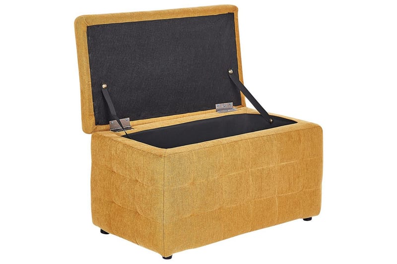 Fodskammel Michigan Gul - Gul - Møbler - Stole & lænestole - Taburet & skammel - Puf - Chesterfield puf