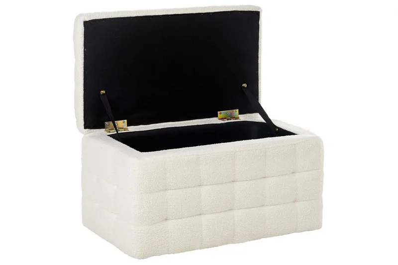 Fodskammel Michigan Hvid - Hvid - Møbler - Stole & lænestole - Taburet & skammel - Puf - Chesterfield puf