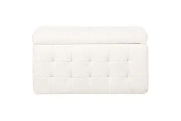 Fodskammel Michigan Hvid - Hvid - Møbler - Stole & lænestole - Taburet & skammel - Puf
