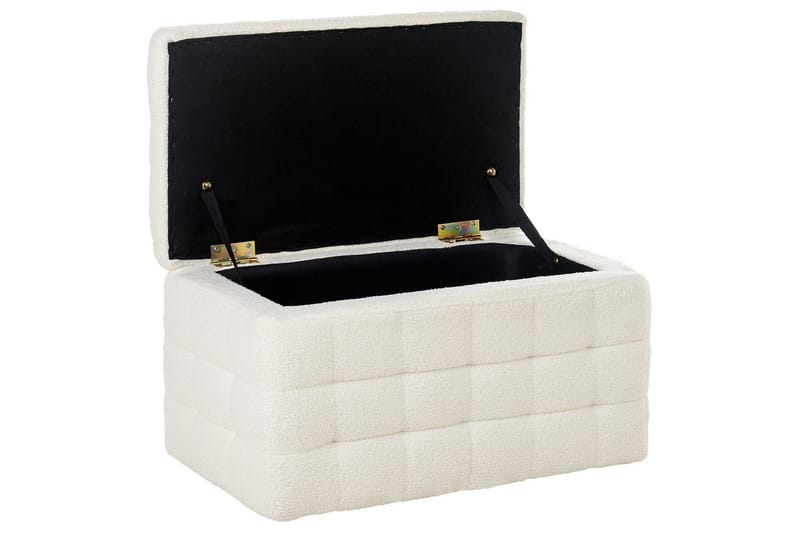 Fodskammel Michigan Hvid - Hvid - Møbler - Stole & lænestole - Taburet & skammel - Puf - Chesterfield puf