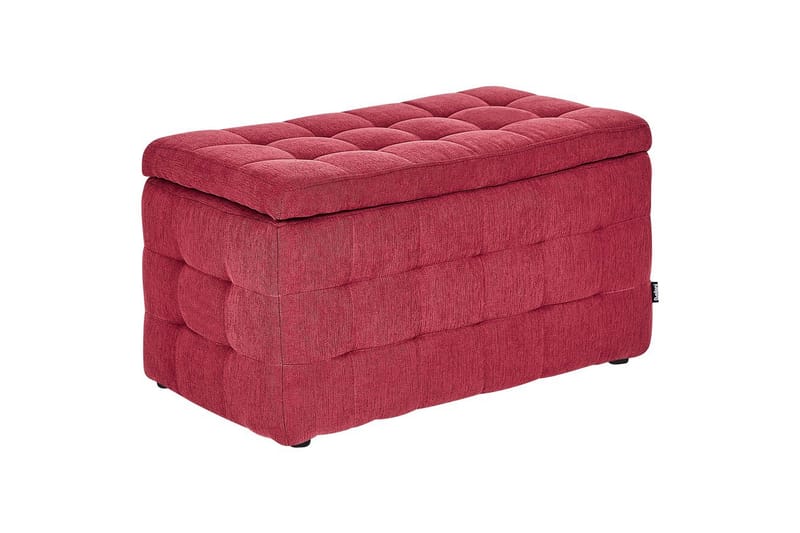 Fodskammel Michigan Rød - Rød - Møbler - Stole & lænestole - Taburet & skammel - Puf - Chesterfield puf