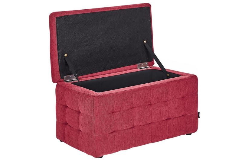 Fodskammel Michigan Rød - Rød - Møbler - Stole & lænestole - Taburet & skammel - Puf - Chesterfield puf