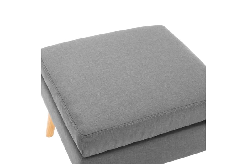 Fodskammel Stof Lysegrå - Møbler - Stole & lænestole - Taburet & skammel - Puf