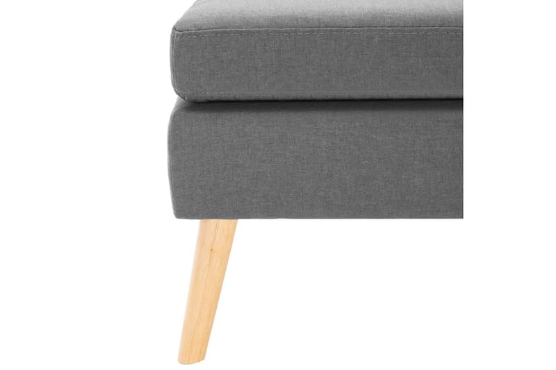 Fodskammel Stof Lysegrå - Møbler - Stole & lænestole - Taburet & skammel - Puf