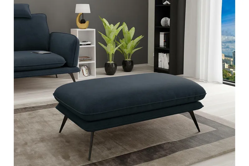 Graystone Fotpall 65 cm Black - Møbler - Stole & lænestole - Taburet & skammel - Puf