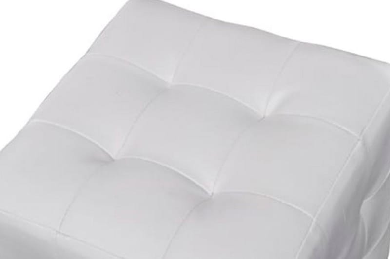 Hocker Taburet 30 X 30 Cm Hvid (2) - Hvid - Møbler - Stole & lænestole - Taburet & skammel - Puf