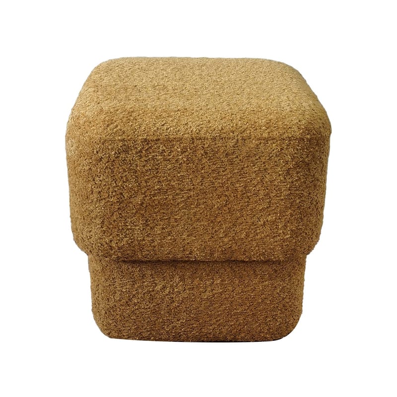 Puf HOME4YOU Laura 40x40x40 cm Gul - Møbler - Stole & lænestole - Taburet & skammel - Ottoman