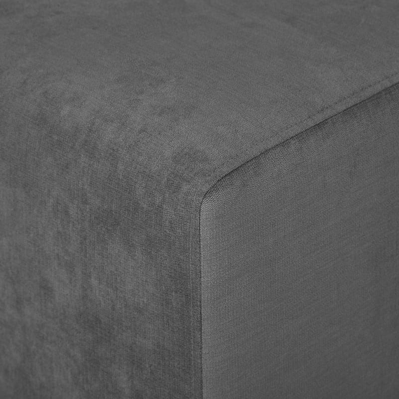 Puf HOME4YOU Lyn Grå - Grå - Møbler - Stole & lænestole - Taburet & skammel - Ottoman