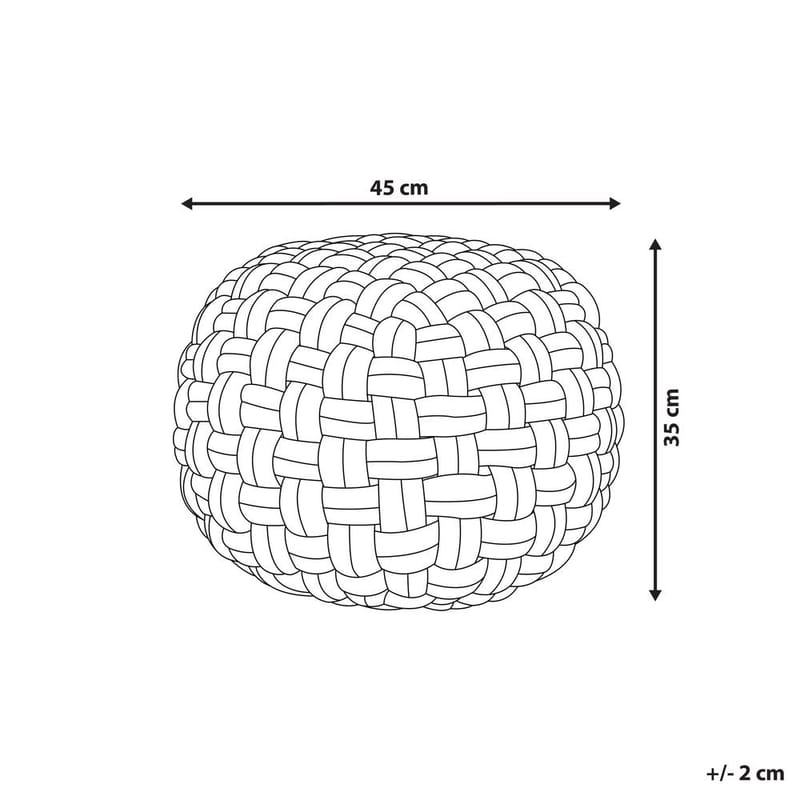 Puf Hopa - Sort - Møbler - Stole & lænestole - Taburet & skammel - Ottoman
