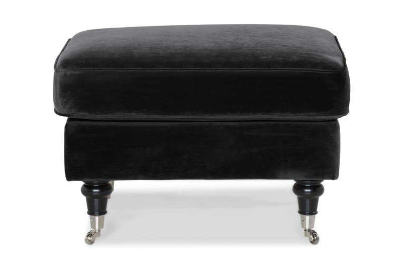 Howard Classic Puf Velour - Sort - Møbler - Stole & lænestole - Taburet & skammel - Puf