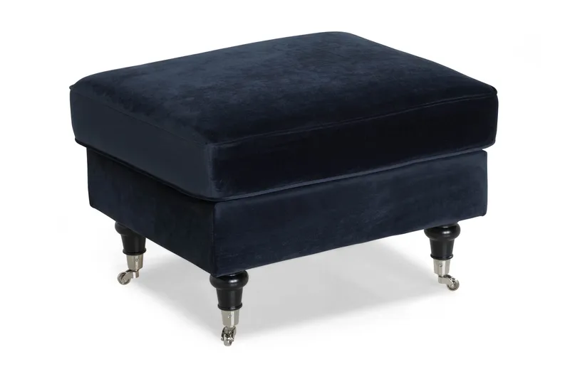 Howard fodskammel Bloomington Howard Classic Fodskammel Velour Vera 4, Blå velour