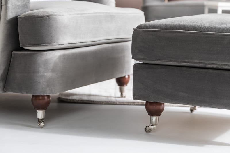 Howard Riviera Fodskammel - Sølvgrå - Møbler - Stole & lænestole - Taburet & skammel - Puf