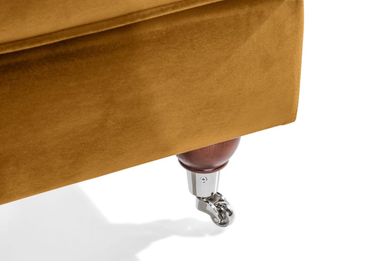 Howard Riviera Fodskammel Velour - Amber - Møbler - Stole & lænestole - Taburet & skammel - Puf