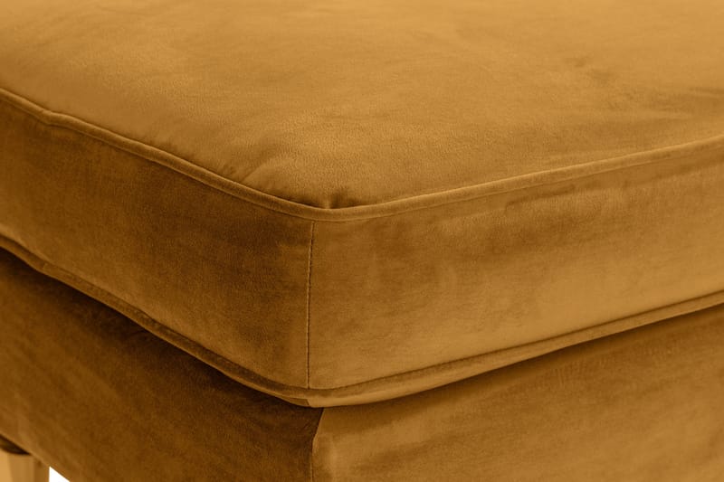 Howard Riviera Fodskammel Velour - Amber - Møbler - Stole & lænestole - Taburet & skammel - Puf