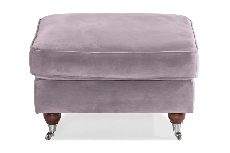 Howard Riviera Fodskammel Velour - Lilla - Møbler - Stole & lænestole - Taburet & skammel - Puf