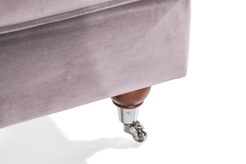 Howard Riviera Fodskammel Velour - Lilla - Møbler - Stole & lænestole - Taburet & skammel - Puf