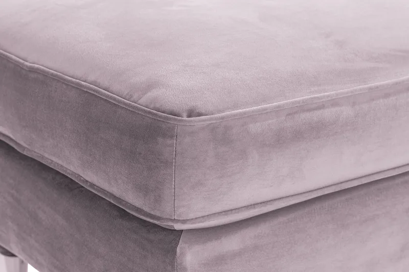 Howard Riviera Fodskammel Velour - Lilla - Møbler - Stole & lænestole - Taburet & skammel - Puf