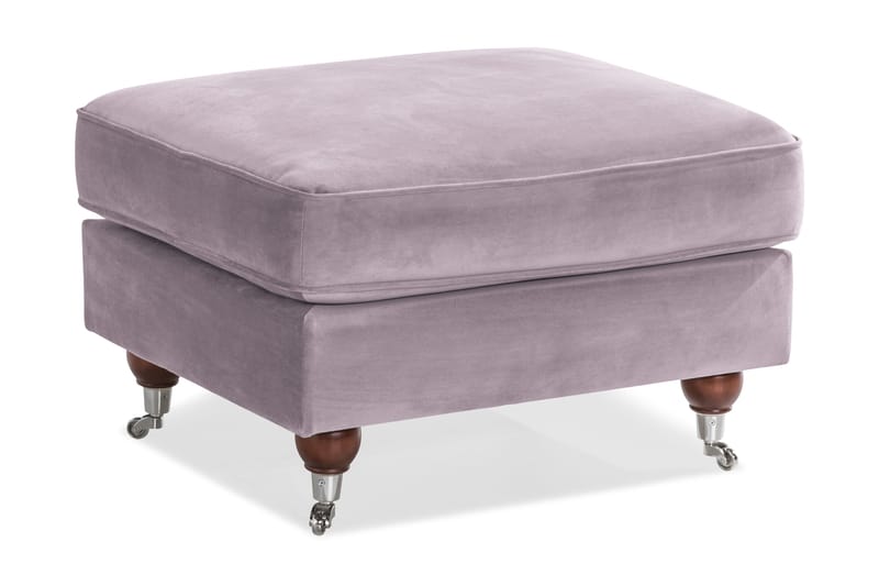 Howard Riviera Fodskammel Velour, Lilla