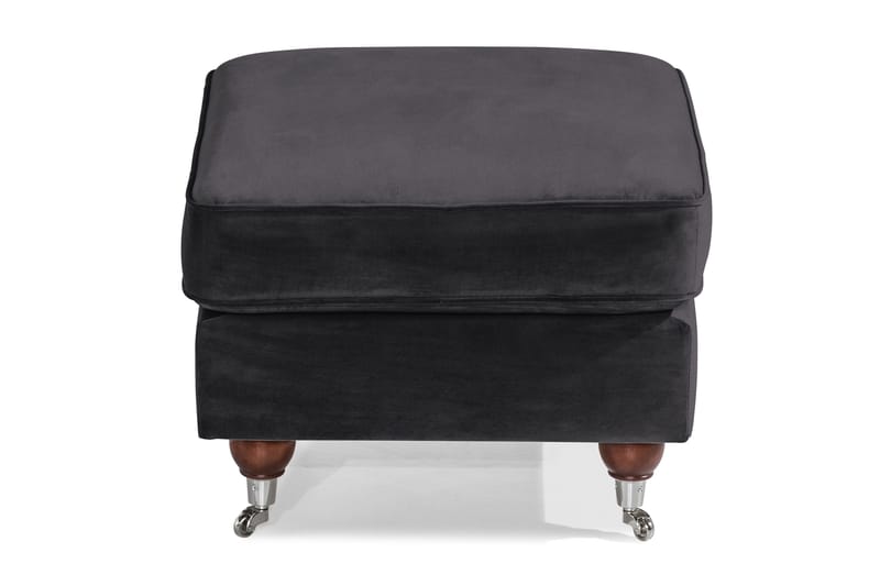 Howard Riviera Fodskammel Velour - Mørkegrå - Møbler - Stole & lænestole - Taburet & skammel - Puf