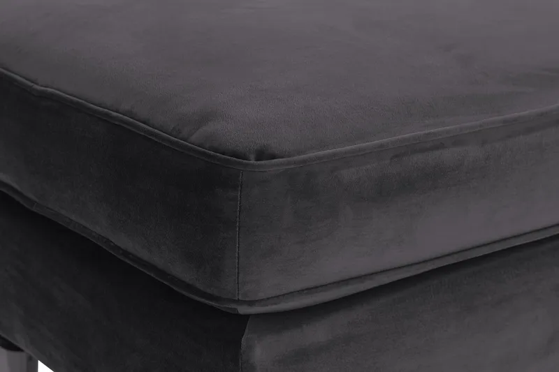 Howard Riviera Fodskammel Velour - Mørkegrå - Møbler - Stole & lænestole - Taburet & skammel - Puf