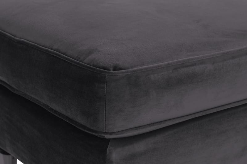 Howard Riviera Fodskammel Velour - Mørkegrå - Møbler - Stole & lænestole - Taburet & skammel - Puf