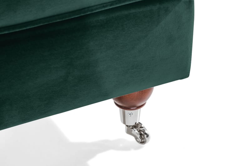 Howard Riviera Fodskammel Velour - Mørkegrøn - Møbler - Stole & lænestole - Taburet & skammel - Puf