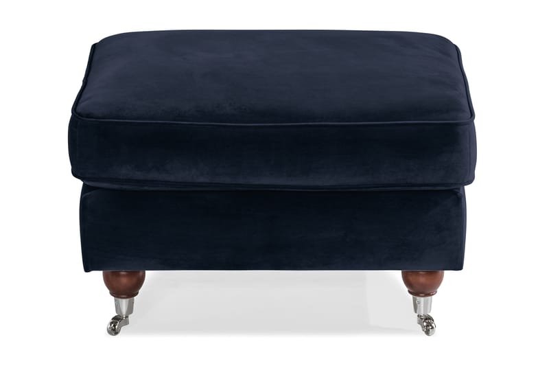Howard Riviera Fodskammel Velour - Midnatsblå - Møbler - Stole & lænestole - Taburet & skammel - Puf