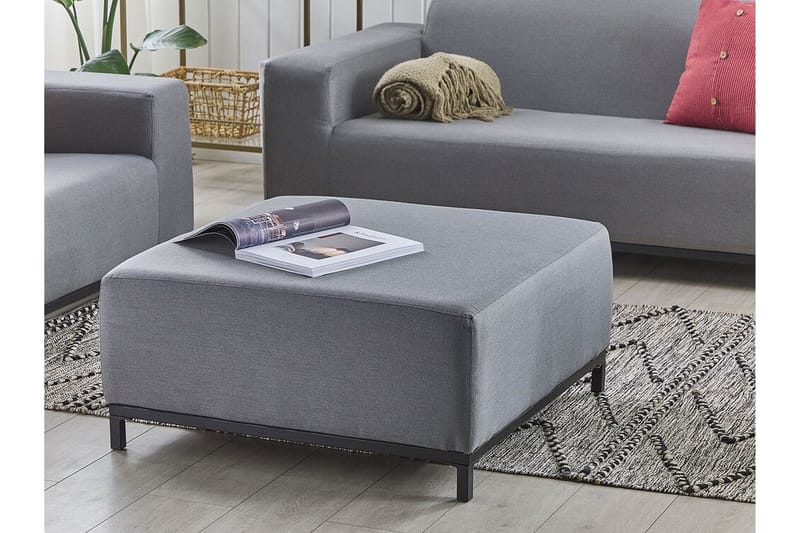 Hughen Fodskammel - Grå/Sort - Møbler - Stole & lænestole - Taburet & skammel - Puf