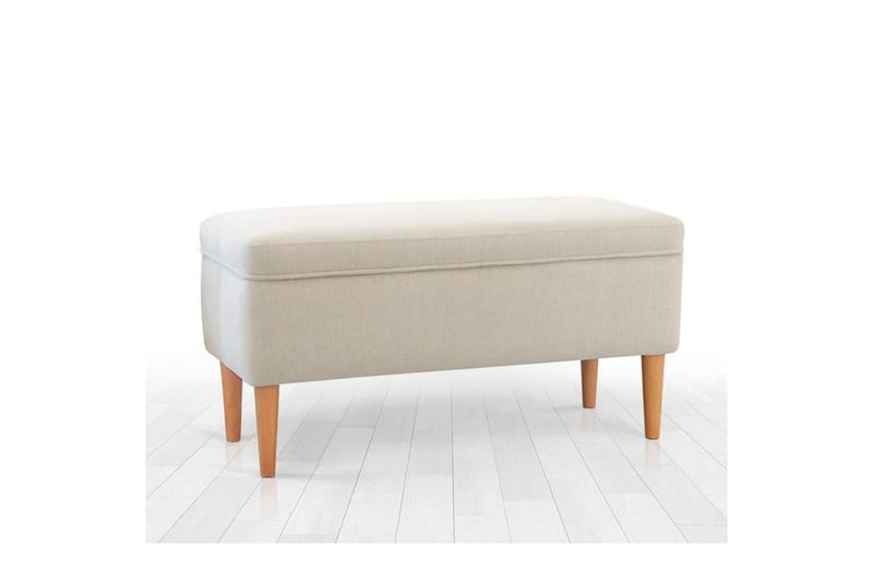 Puf Iralton Creme - Creme - Møbler - Stole & lænestole - Taburet & skammel - Ottoman