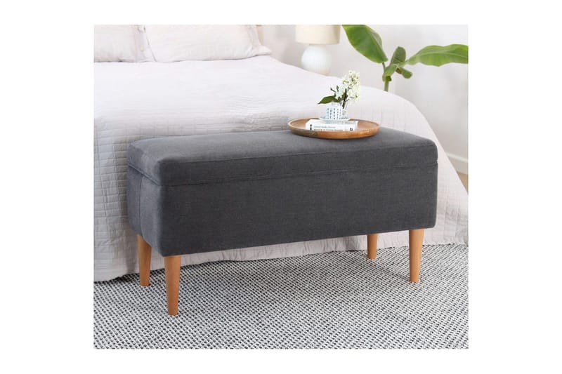 Puf Iralton Grå - Grå - Møbler - Stole & lænestole - Taburet & skammel - Ottoman
