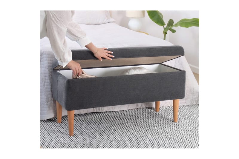 Puf Iralton Grå - Grå - Møbler - Stole & lænestole - Taburet & skammel - Ottoman