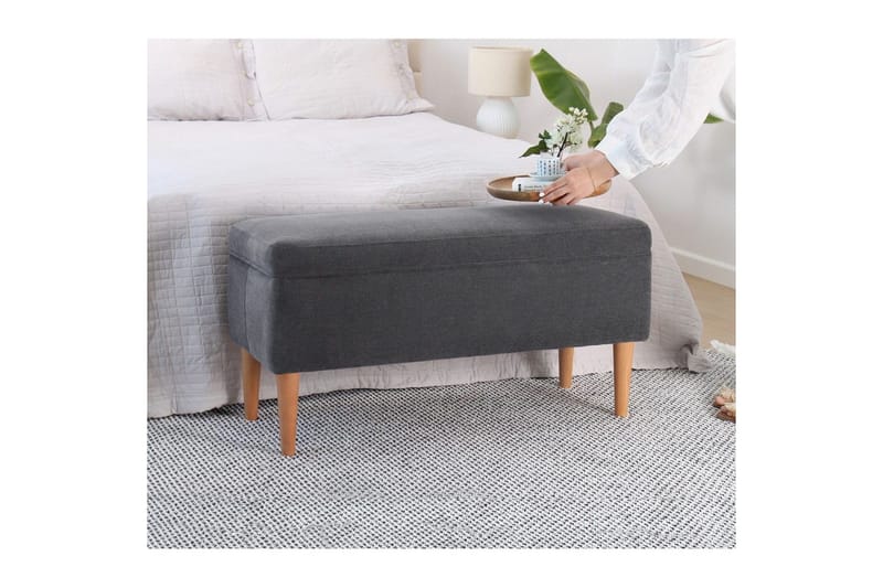 Puf Iralton Grå - Grå - Møbler - Stole & lænestole - Taburet & skammel - Ottoman
