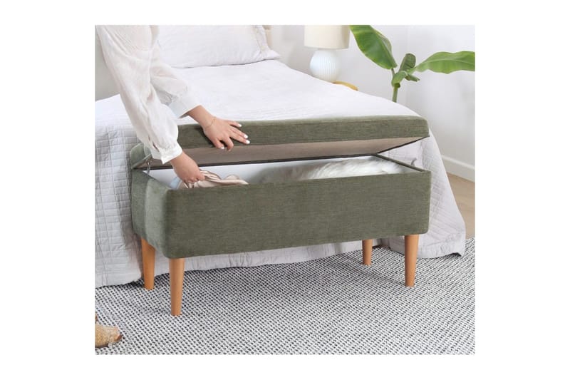 Puf Iralton Grøn - Grøn - Møbler - Stole & lænestole - Taburet & skammel - Ottoman