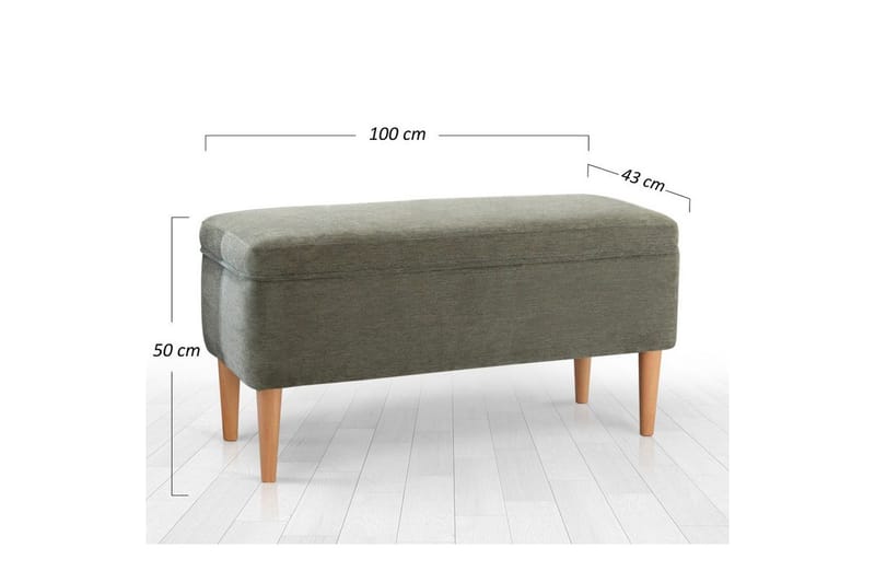 Puf Iralton Grøn - Grøn - Møbler - Stole & lænestole - Taburet & skammel - Ottoman