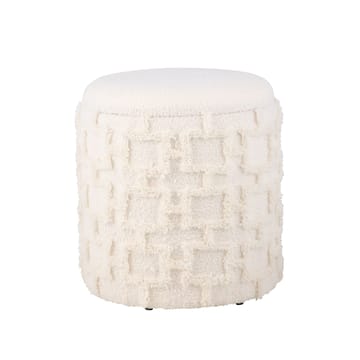 Ivoino Skammel 40 cm - cremehvid med gråbrune elementer - Møbler - Stole & lænestole - Taburet & skammel - Puf - Puf med opbevaring