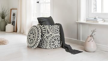 Ivoino Skammel 40 cm - Sort/Hvid - Møbler - Stole & lænestole - Taburet & skammel - Puf - Puf med opbevaring