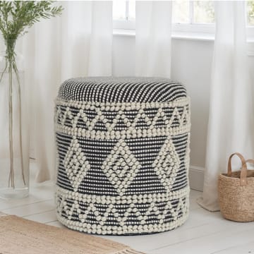 Ivoino Skammel 40 cm - Sort/Hvid - Møbler - Stole & lænestole - Taburet & skammel - Puf - Puf med opbevaring