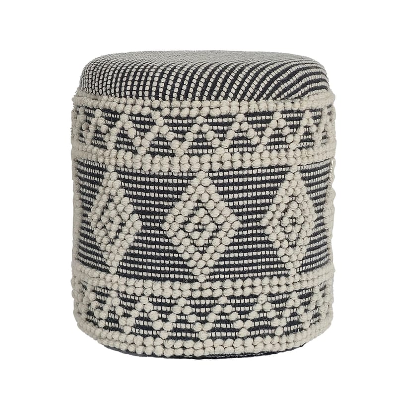 Ivoino Skammel 40 cm - Sort/Hvid - Møbler - Stole & lænestole - Taburet & skammel - Puf - Puf med opbevaring