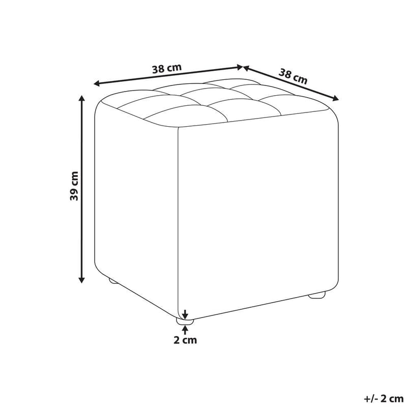 Puf Kansas - Blå - Møbler - Stole & lænestole - Taburet & skammel - Ottoman