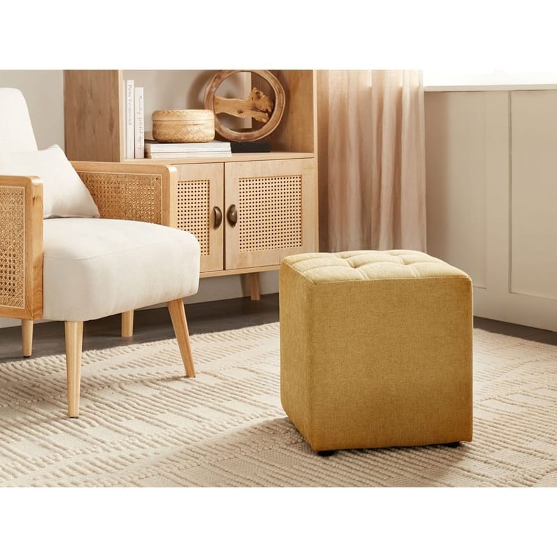 Puf Kansas - Gul - Møbler - Stole & lænestole - Taburet & skammel - Ottoman