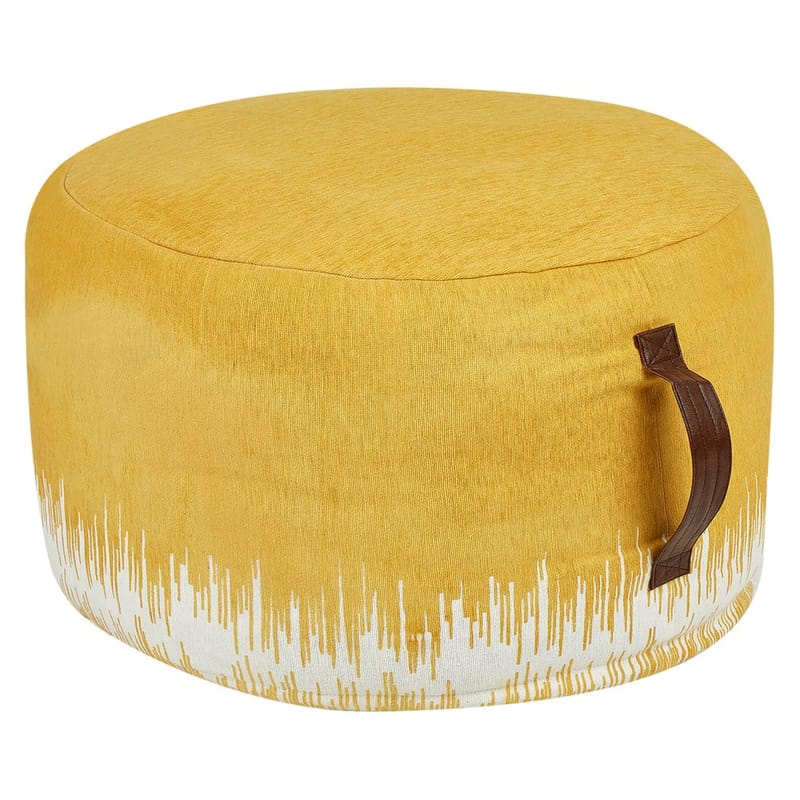 Puf Kawai - Gul, hvid - Møbler - Stole & lænestole - Taburet & skammel - Ottoman