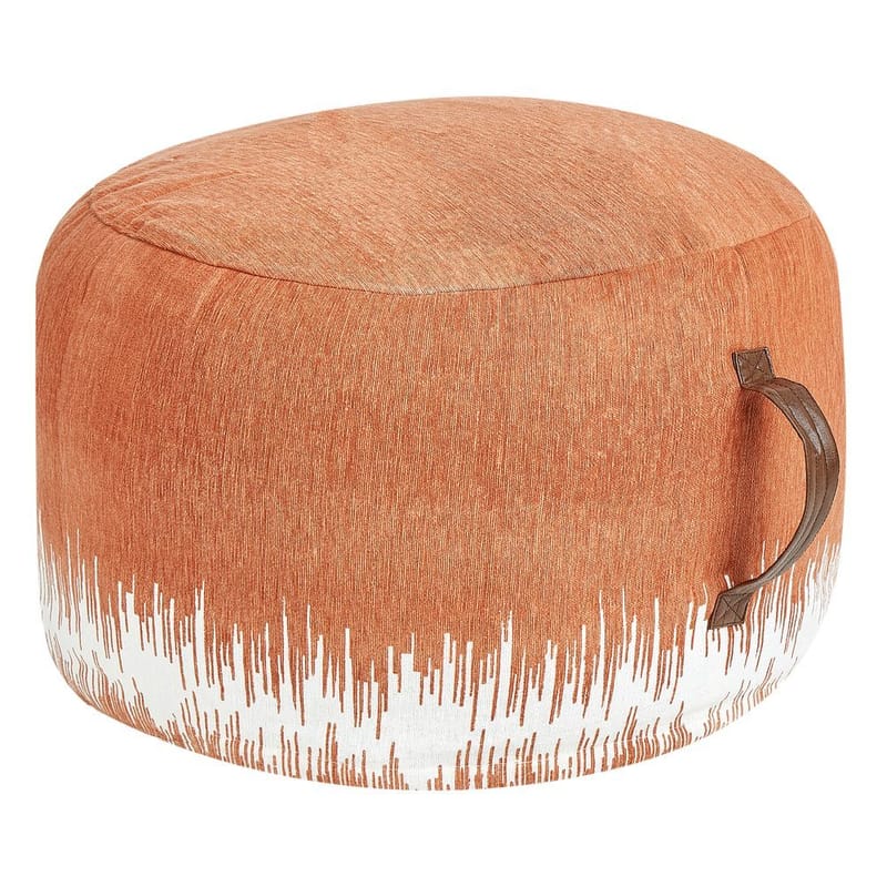 Puf Kawai - Orange, hvid - Møbler - Stole & lænestole - Taburet & skammel - Ottoman
