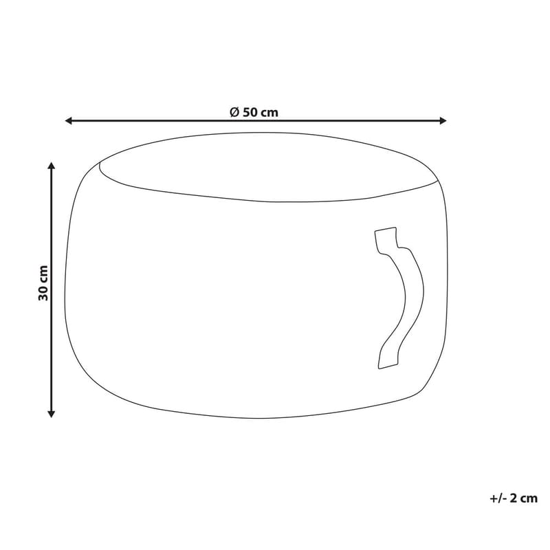 Puf Kawai - Orange, hvid - Møbler - Stole & lænestole - Taburet & skammel - Ottoman