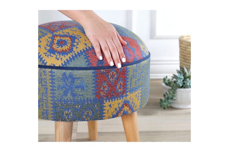 Puf Keliorbury Blå - Blå - Møbler - Stole & lænestole - Taburet & skammel - Ottoman