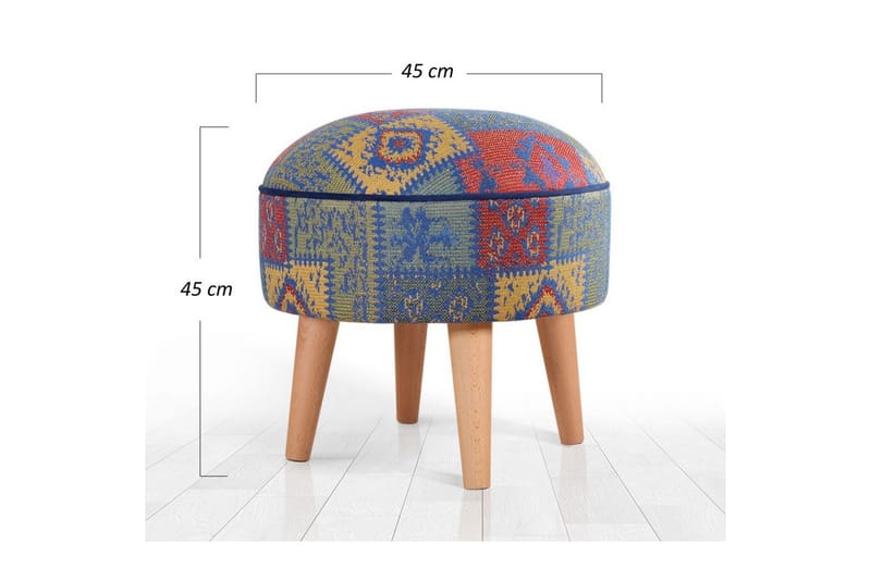 Puf Keliorbury Blå - Blå - Møbler - Stole & lænestole - Taburet & skammel - Ottoman